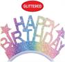 Glittered Happy Birthday Headband