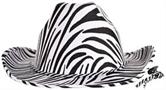 Zebra Print Cowboy Hat
