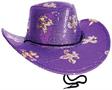 Sequined Mardi Gras Cowboy Hat