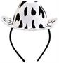 Cow Print Cowboy Hat Headband