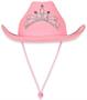 Pink Felt Cowgirl Hat w/Tiara