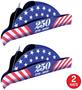 Pkgd Prtd Semiquin Tricorn Hats