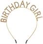 Birthday Girl Headband & Gltrd Sash Set