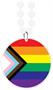 Beads w/Printed Pride Flag Medallion