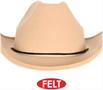 Tan Felt Cowboy Hat