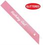 Birthday Girl Glittered Sash
