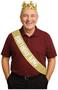 Birthday King's Crown & Gltrd Sash Set