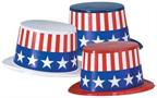 Plastic Toppers w/Patriotic Band