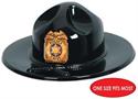 Black Plastic Trooper Hat