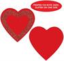 Glittered Heart Cutouts