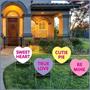 Plastic Candy Heart Yard Signs