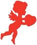 Printed Cupid Cutout