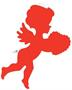 Printed Cupid Cutout