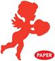 Printed Cupid Cutout