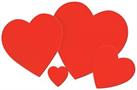 Printed Heart Cutout