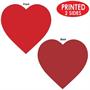 Printed Heart Cutout