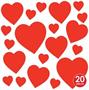 Pkgd Printed Heart Cutouts