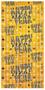 Happy New Year Metallic Square Curtain