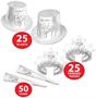 White New Year Silver Asst for 50