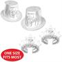 White New Year Silver Asst for 50