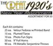 The Great 1920's New Year Asst for 50