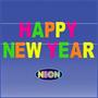 Neon Happy New Year Streamer