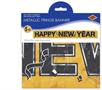 Metallic Happy New Year Fringe Banner