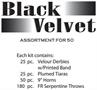 Black Velvet Asst for 50
