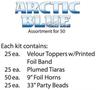 Arctic Blue Asst for 50