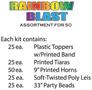 Rainbow Blast Asst for 50