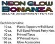 Neon Glow Super Bonanza Deluxe Asst 100