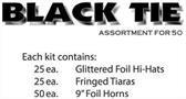 Black Tie Asst for 50