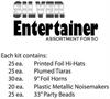 Silver Entertainer Asst for 50