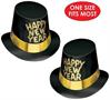 Black Hi-Hat w/Glittered HNY