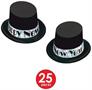 Silver Top Hat Asst for 50