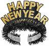 Pkgd Black & Gold HNY Regal Tiaras