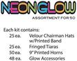 Neon Glow Chairman Asst for 50
