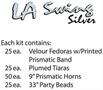 LA Swing Silver Asst for 50