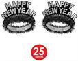 Silver New Year Star Asst for 50