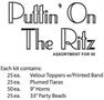 Puttin' On The Ritz Asst for 50
