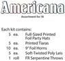 Americana Asst for 10