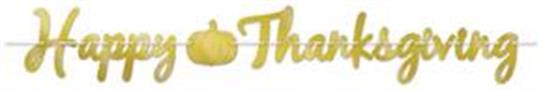Foil Happy Thanksgiving Streamer