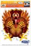 Crazy Turkey Car Cling