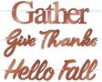 Foil Fall Thanksgiving Streamer Set