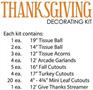 Thanksgiving Decorating Kit