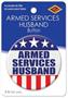 Armed Services Husband Button