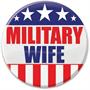 Military Wife Button