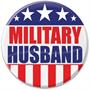 Military Husband Button