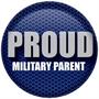Proud Military Parent Button