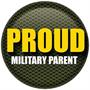 Proud Military Parent Button